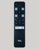 TCL Smart TV Remote Control with Google assistant, Netflix & Voice command Compatible for 50P8 65P8 50T8 55T8 65T8 55C8 55P8S 43P8B 43P8E (P81) 43S6500FS 49S6500FS - Pairing Must!
