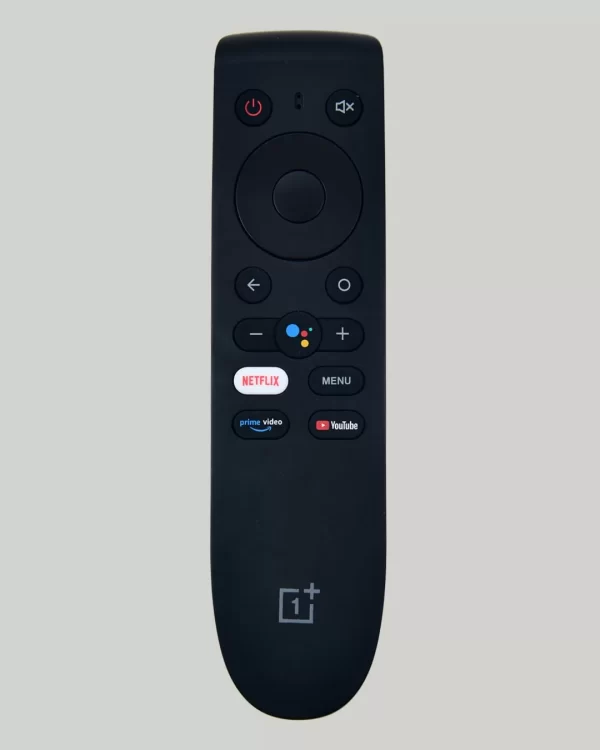 Bluetooth Voice Command Remote Compatible for oneplus Remote | 1+ Android TV Remote | one plus tv Remote with Netflix YouTube Prime Video and Google Assistant Hot Keys - Pairing Must