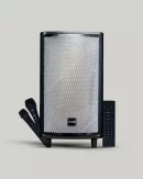 KINGS Party Trolley Speaker With Twin Mic, FM Radio, Bluetooth, RGB lights And 220 W. KINGS Signature Sound.