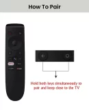 Bluetooth Voice Command Remote Compatible for oneplus Remote | 1+ Android TV Remote | one plus tv Remote with Netflix YouTube Prime Video and Google Assistant Hot Keys - Pairing Must