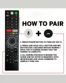 Bluetooth Voice Command Compatible for Sony 4K Smart LED UHD OLED QLED Android Bravia TV Remote Control Replacement of Original RMF-TX200P RMF-TX200U RMF-TX200E RMF-TX300A Models Remote