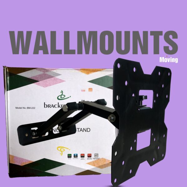 Bracket World Heavy Duty TV Wall Mount Bracket for 17 to 32 inch LED/HD/Smart TV’s, Swivel Rotatable Universal TV Wall Mount Stand Model-BM 222 - Image 2