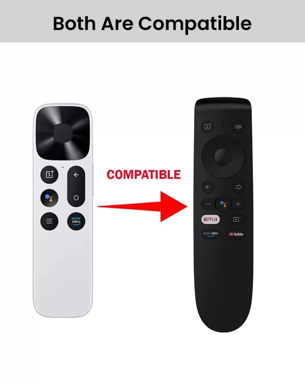 Bluetooth Voice Command Remote Compatible for oneplus Remote | 1+ Android TV Remote | one plus tv Remote with Netflix YouTube Prime Video and Google Assistant Hot Keys - Pairing Must - Image 3