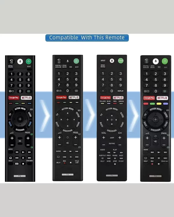 Bluetooth Voice Command Compatible for Sony 4K Smart LED UHD OLED QLED Android Bravia TV Remote Control Replacement of Original RMF-TX200P RMF-TX200U RMF-TX200E RMF-TX300A Models Remote - Image 3