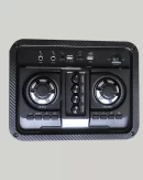 KINGS Party Trolley Speaker With Twin Mic, FM Radio, Bluetooth, RGB lights And 220 W. KINGS Signature Sound.