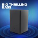 JBL Bar 2.1 Deep Bass, Dolby Digital Soundbar with Wireless Subwoofer for Extra Deep Bass, 2.1 Channel Home Theatre with Remote, Surround Sound, HDMI ARC, Bluetooth & Optical Connectivity (300W)