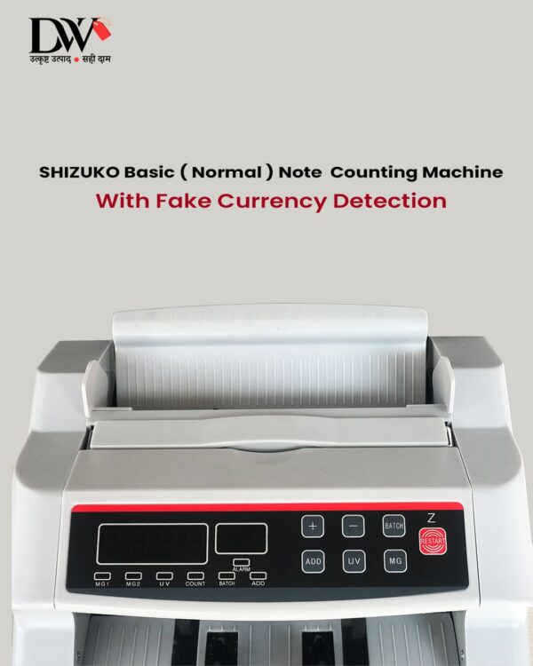 SHIZUKO Currency Counting Machine with UV/MG Counterfeit Notes Detection Plus External Display (1 Year Offsite Warranty ) - Image 2