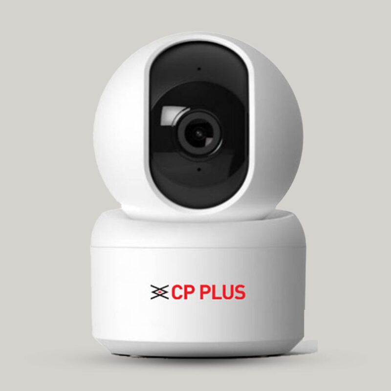 CP PLUS 2MP Full HD Smart Wi-Fi CCTV Home Security Camera | 360° with Pan Tilt | View & Talk | Motion Alert | Night Vision | SD Card (Upto 128 GB), Alexa & Google Support | IR Distance 10mtr | CP-E25A