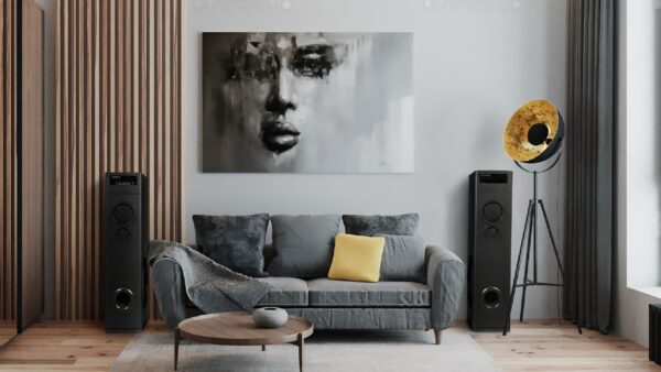 KINGS 2.0 Multimedia Tower Speaker (Black) WITH Crystal Clear  Bass, 320 Watt Power full Deep Bass Sound, Model F10 - Image 5