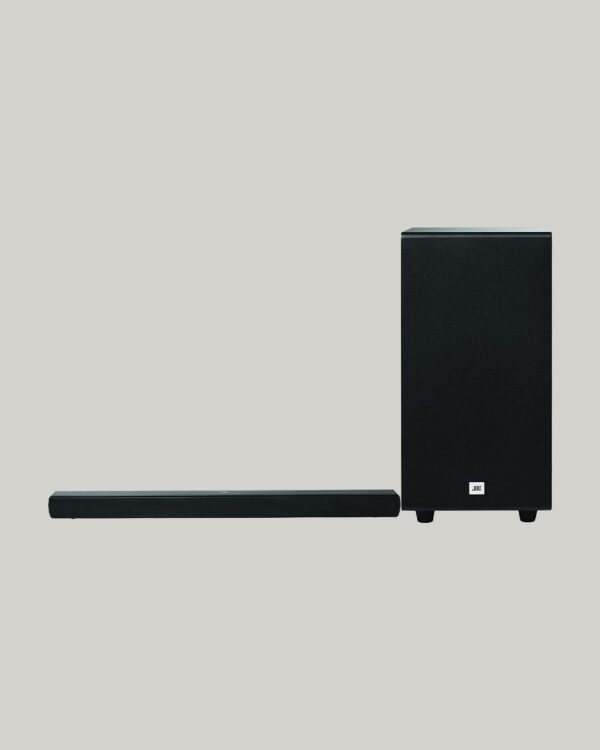 JBL Cinema SB190 Deep Bass, Dolby Atmos Soundbar with Wireless Subwoofer for Extra Deep Bass, 2.1 Channel with Remote, Sound Mode for Voice Clarity, HDMI eARC, Bluetooth & Optical Connectivity (380W)