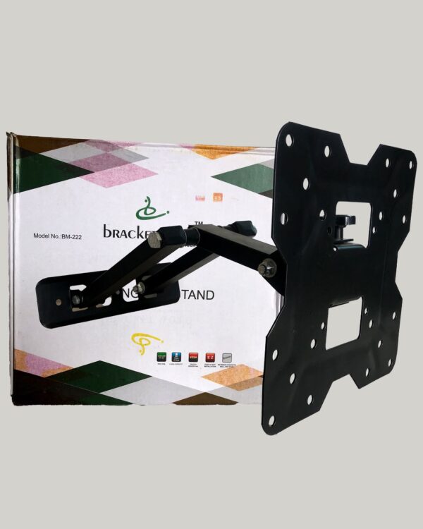 Bracket World Heavy Duty TV Wall Mount Bracket for 17 to 32 inch LED/HD/Smart TV’s, Swivel Rotatable Universal TV Wall Mount Stand Model-BM 222