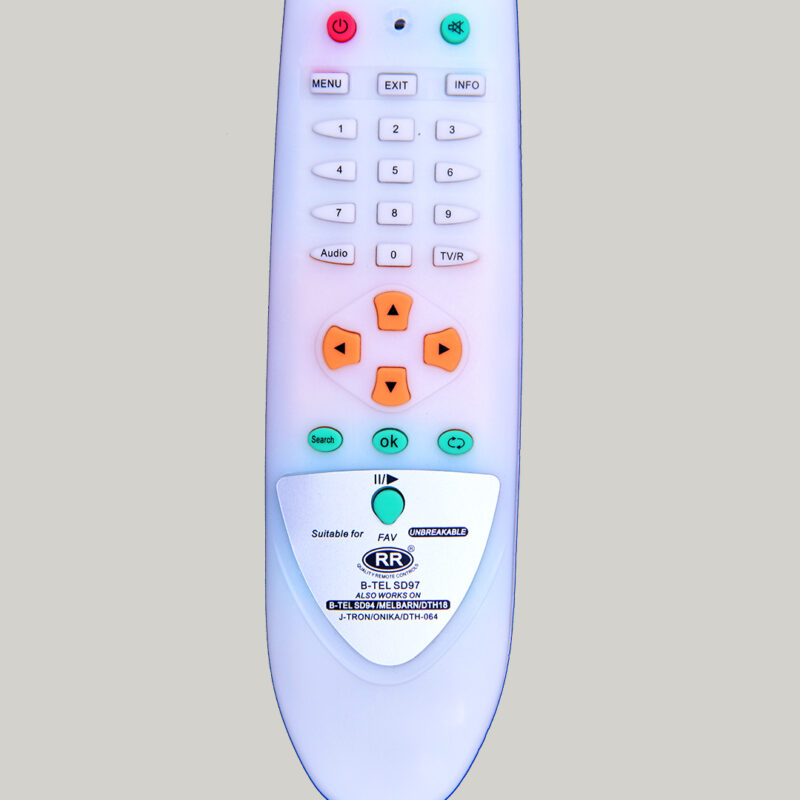 RR Unbreakable DTH Remote Control - Compatible for Melbon Free Dish/DTH | Set Top Box Remote