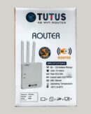TUTUS 4G Sim Router / 5G Sim Card Supported Triple Antenna with 1200 Mbps Speed, Plug and Play,Support,NVR, DVR, WiFi,Camera Etc (2Yrar Offsite Warranty)