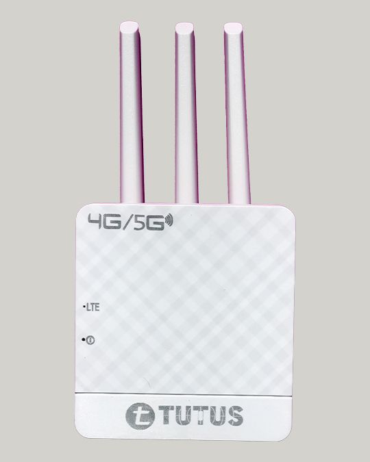 TUTUS 4G Sim Router / 5G Sim Card Supported Triple Antenna with 1200 Mbps Speed, Plug and Play,Support,NVR, DVR, WiFi,Camera Etc (2Yrar Offsite Warranty)