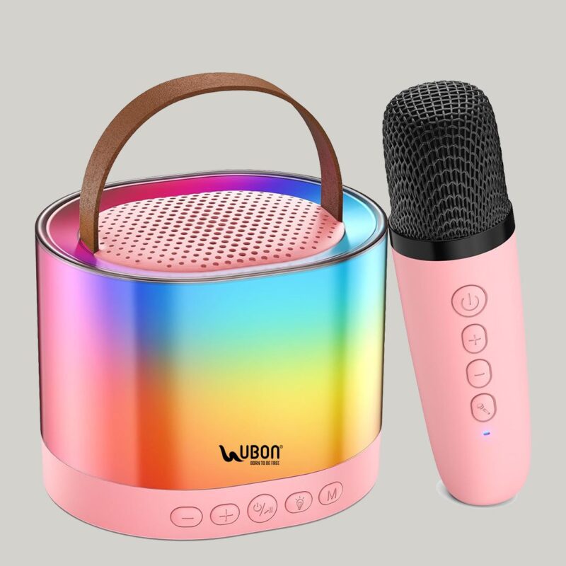 Ubon..Portable Audio System With Fm,Usb ..8Watt Powerful Sound With 6hrs.Playtime Include Wireless 🎤