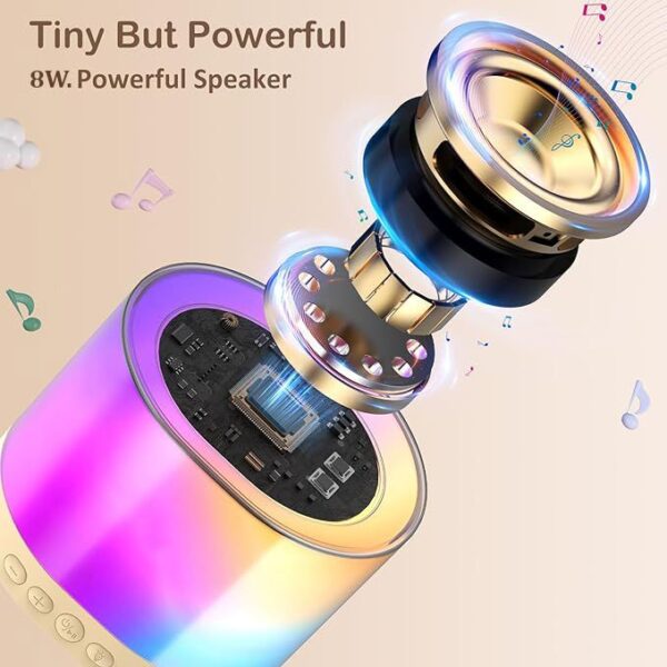 Ubon..Portable Audio System With Fm,Usb ..8Watt Powerful Sound With 6hrs.Playtime Include Wireless 🎤 - Image 9