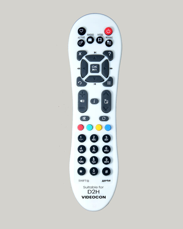 Videocon D2H Direct 2 Home Remote SD/HD/HD+/4K/ SD and HD Set Top Box Lightweight Videocon