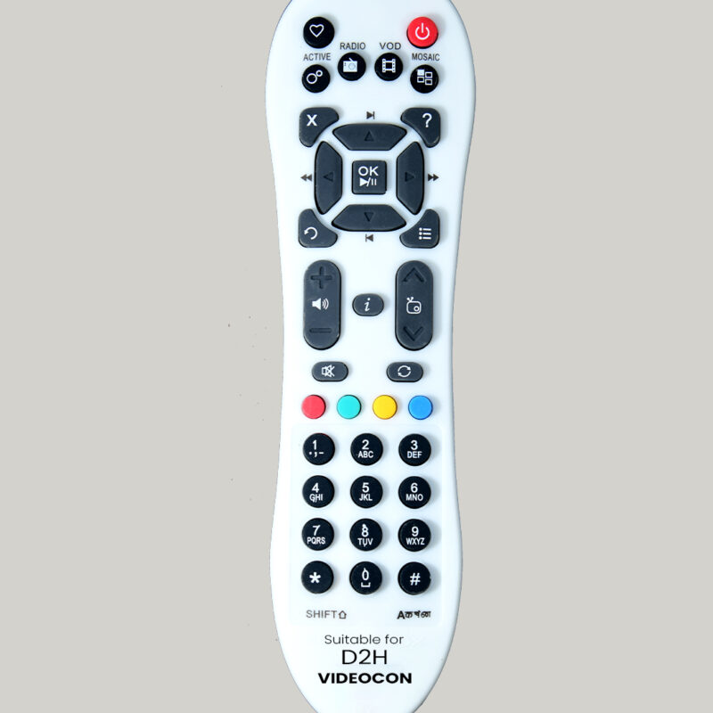 Videocon D2H Direct 2 Home Remote SD/HD/HD+/4K/ SD and HD Set Top Box Lightweight Videocon
