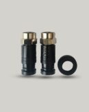 PPC - (Airtel Original) RG6 Coaxial Cable Wire Connector for DTH, Antenna, Cable TV ( 10 PCS )