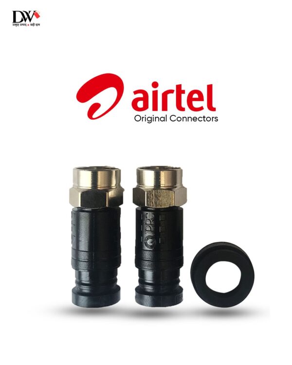 PPC - (Airtel Original) RG6 Coaxial Cable Wire Connector for DTH, Antenna, Cable TV ( 10 PCS ) - Image 2
