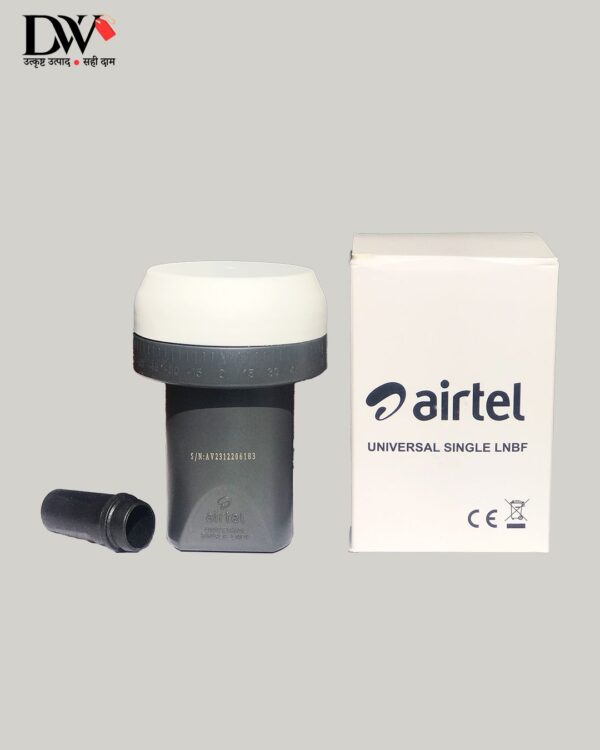 Airtel Single Original LNBF,White LNB, KU Band Universal Single LNBF ,(Compatible with  airtel,d2h, Sun Direct, free  DTH, Tata Play and Dish Tv) - Image 5