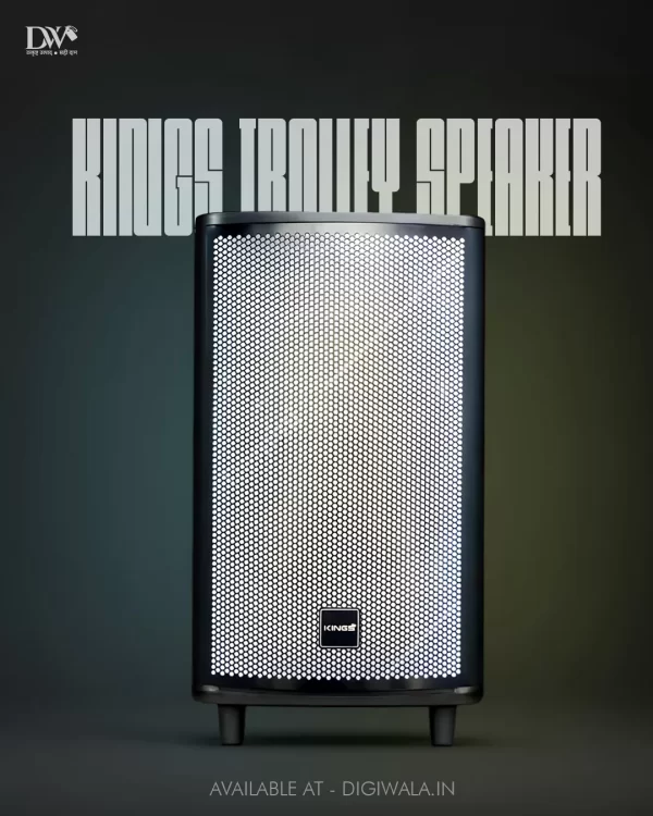 KINGS Party Trolley Speaker With Twin Mic, FM Radio, Bluetooth, RGB lights And 220 W. KINGS Signature Sound. - Image 2