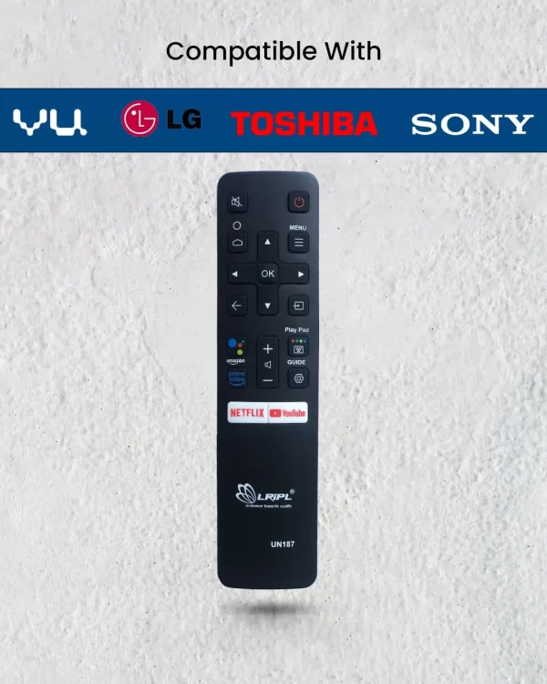 LRIPL 4 in 1 Universal TV Remote Control for VU,LG,TOSHIBA And SONY Smart LCD LED TV- No Setup Required- Direct Working (non voice remote ) Model uni-187 - Image 2