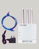TUTUS 4G Sim Router / 5G Sim Card Supported Triple Antenna with 1200 Mbps Speed, Plug and Play,Support,NVR, DVR, WiFi,Camera Etc (2Yrar Offsite Warranty)