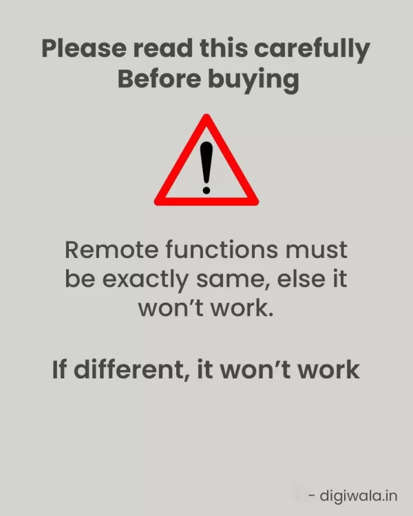 Air Conditioner Remote Compatible Samsung Split AC Remote Control - Image 5