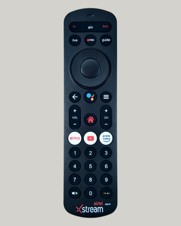 Compatible with Airtel Xstream Set Top Box Remote Suitable for SD and HD Smart Setup Box with Voice Command, Recording Feature, Streaming Apps - Match Key by Key Exactly with Existing Remote