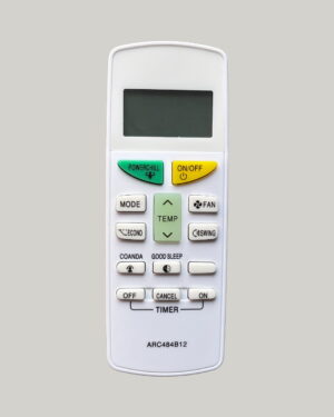 Ac Remote Compatible for Daikin Ac Remote Original ARC484B12 Model AC-132D Suitable 1 1.5 2 Ton Split and Window Air Conditioner
