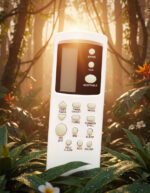 Original Compatible for Blue Star/Hundai AC Remote  Suitable 1/1.5/2 Ton Split and Window AC Turbo/Summer Chill/Dim/Sleep Function.-AC-31F