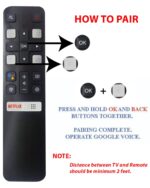 Compatible With TCL Tv Remote Original RC802V Model Suitable For Any Iffalcon TCL Smart Android 4K FHD UHD QLED Television With  Voice Command And Google Assistance Feature - Pairing Must!