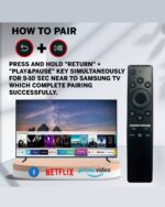 Bluetooth Voice command Samsung Smart 4K Tv Remote Control Replacement of Original BN59-01312F Samsung Ultra Curved TV Remote Control and Compatible for LED Android UHD OLED QLED Television-Pairing Must