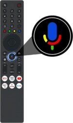 TCL Android TV Voice Remote RC833A-FMB4 | Works with TCL Mini-LED, QLED, 4K UHD TVs | Shortcut Keys for Netflix, Prime Video, YouTube, Sony LIV & TCL Channel