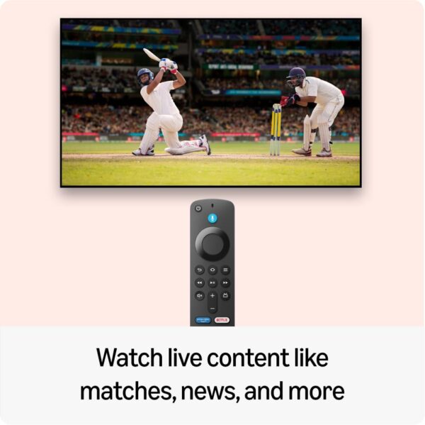 Amazon Fire TV Stick HD (newest model), Alexa Voice Remote with TV power & volume controls, full HD streaming device