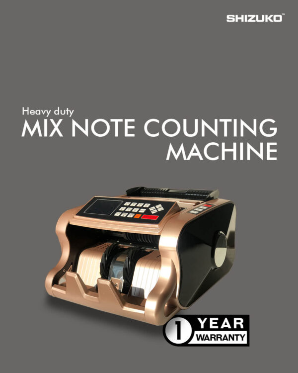 SHIZUKO  Mix Note Value Counting Business-Grade Machine/ Indian Currency Cash Counting Machine Fully Automatic Cash Counter with Fake Note Detection