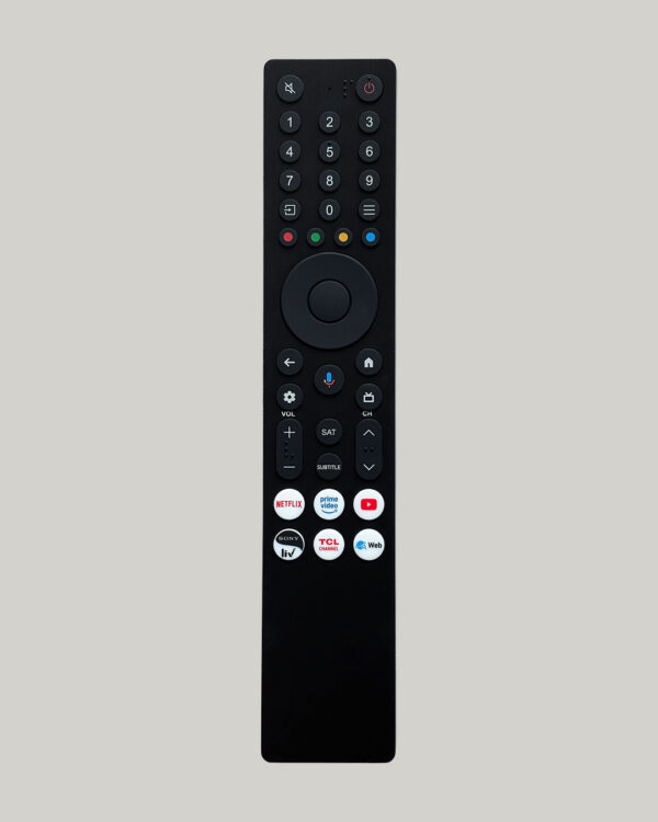 TCL Android TV Voice Remote RC833A-FMB4 | Works with TCL Mini-LED, QLED, 4K UHD TVs | Shortcut Keys for Netflix, Prime Video, YouTube, Sony LIV & TCL Channel