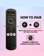 Compatible with Airtel Xstream Set Top Box Remote Suitable for SD and HD Smart Setup Box with Voice Command, Recording Feature, Streaming Apps - Match Key by Key Exactly with Existing Remote