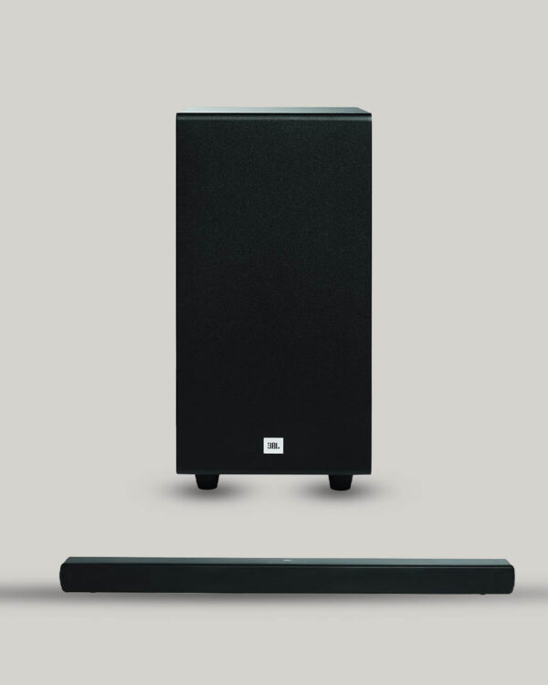 JBL Cinema SB190 Deep Bass, Dolby Atmos Soundbar with Wireless Subwoofer for Extra Deep Bass, 2.1 Channel with Remote, Sound Mode for Voice Clarity, HDMI eARC, Bluetooth & Optical Connectivity (380W)