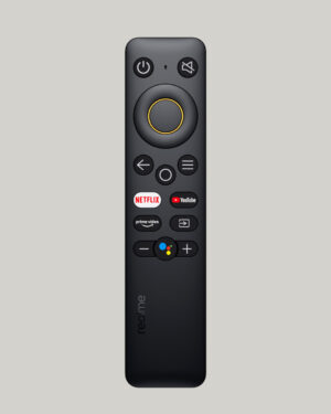 Smart Remote Control Compatible for Bluetooth Voice Command. Realme Remote Control TV with Netflix, Prime Video and Google Assistant Hot Keys. Pairing Must Between TV and Remote