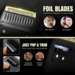 VGR V-353 Electric Shaver for Men | Dual Foil Precision Shaving System | Rechargeable Cordless Beard Shaver | Smooth & Clean Grooming | Lightweight & Travel-Friendly Design