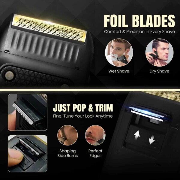 VGR V-353 Electric Shaver for Men | Dual Foil Precision Shaving System | Rechargeable Cordless Beard Shaver | Smooth & Clean Grooming | Lightweight & Travel-Friendly Design