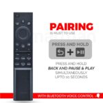 Compatible with Samsung Smart Tv Remote Control Original Model RM-G2500 with Bluetooth and Voice Command Feature with hotkeys Suitable for 6/7/8 Series TV HD UHD 4K LED QLED - Pairing Must