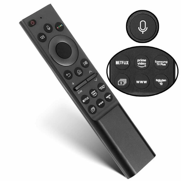 Compatible with Samsung Smart Tv Remote Control Original Model RM-G2500 with Bluetooth and Voice Command Feature with hotkeys Suitable for 6/7/8 Series TV HD UHD 4K LED QLED - Pairing Must