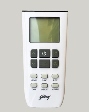 100% Original AC Remote Compatible with GODREJ Split Inverter AC Remote (5 in 1 Convert and i-Sense Function) Your Old Remote Must Be Exact Same- (AC-307)