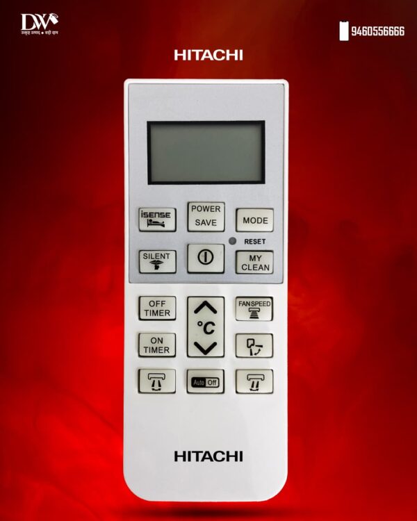 Control Compatible with Hitachi Isense Split/Window Air Conditioner  | Please Match with Image Before Ordering-AC-168A