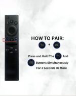 Voice Remote Compatible with Samsung Smart LED TV BN59-01385A for Samsung Smart 4K NEO QLED OLED TV(NO Solar Charging)(Please Match The Image with Your Old Remote)