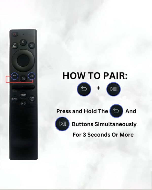 Voice Remote Compatible with Samsung Smart LED TV BN59-01385A for Samsung Smart 4K NEO QLED OLED TV(NO Solar Charging)(Please Match The Image with Your Old Remote)
