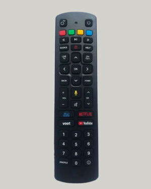 Voice Control Replacement Remote Compatible for Jio Fiber Set Top Box with Voot, Netflix, YouTube, Hotstar Hotkeys (Please Match Old Remote Before Order)